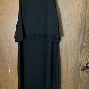 Donna Ricco Black Cocktail Dress - Size 4 Petite